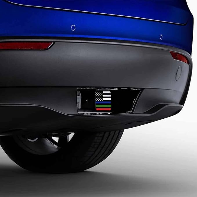 Hitch Cover 2" American Flag, Thin Red Green Blue Line Memorial USA Flag Rubber Receiver Tube Hitch Plug Truck Hitch Covers, Trailer Hitch Cover Plug Cap for Most Vehicles