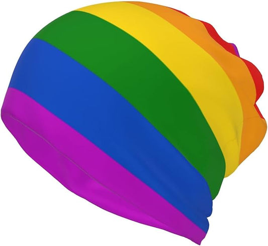 Skull Beanie Hat Baggy Slouchy Skull Chemo Beanies Cap Stretch Scarf Head Wrap Hip Hop Hats for Men Women Winter