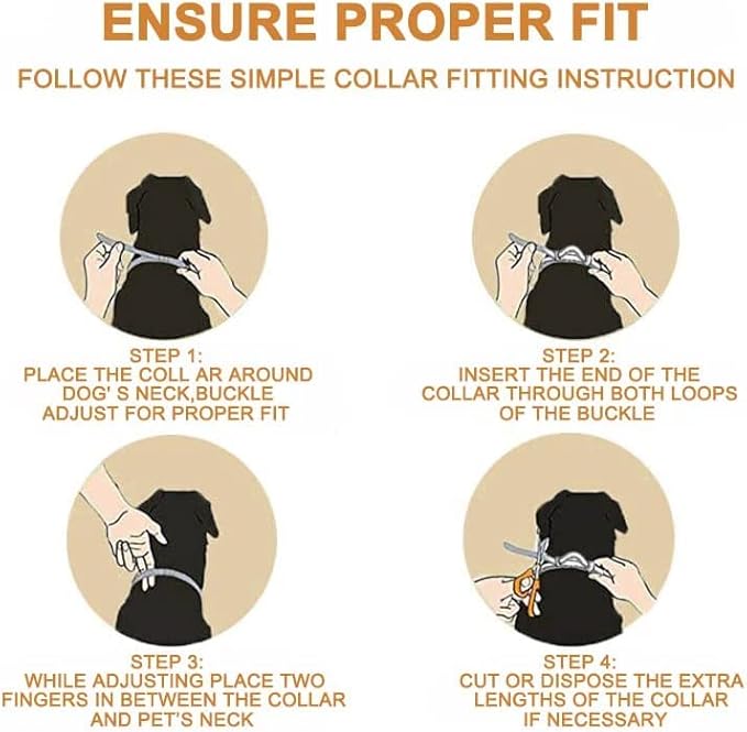 Flea Collar for Dogs and Cats, Dogs Flea and Tick Collar, Pet Flea & Tick Collar Fit of Large Medium Dog and Cat - 25 Inch