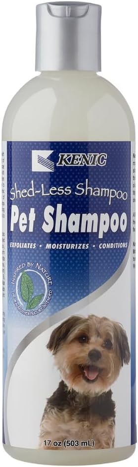 Kenic Deshedding Dog Shampoo, Proven to Reduce Shedding, Conditions Coat, Enriched with Omega 3 & 6, Vitamin E & B5, Gentle & Nourishing Formula, Made in USA