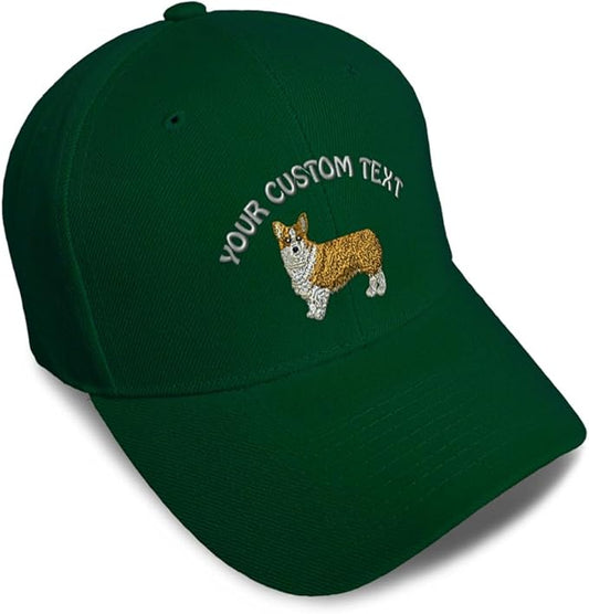 Baseball Caps for Men & Women Embroidered Pembroke Welsh Corgi Dog B Embroidery Ladies & Men Baseball Hats