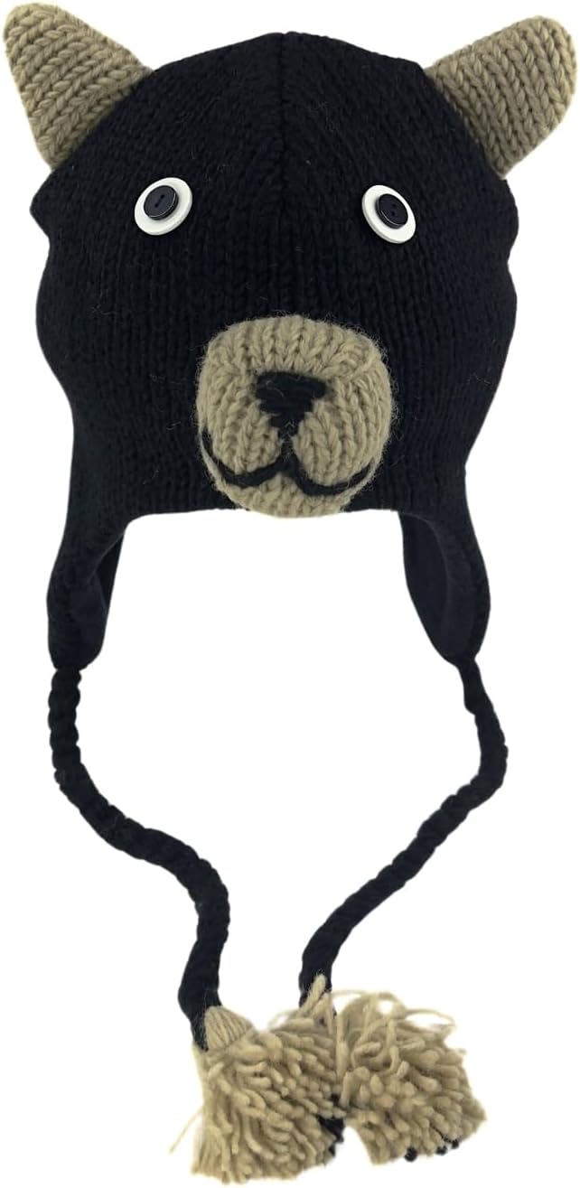 Humble Hilo Hand-Knitted Wool Animal Beanie - Easy Halloween Costume Hat for Anyone, Cute Winter Beanie Hats