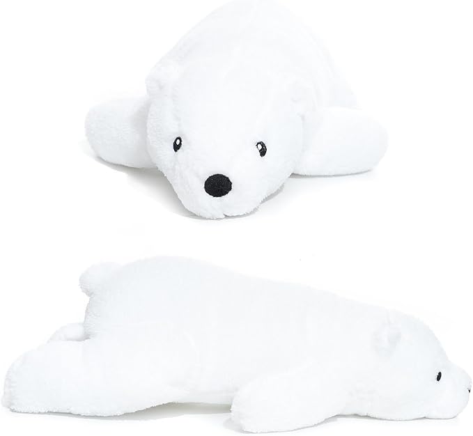 Large Plush Polar Bear Stuffed Animal – 20" Soft White Cuddly Toy for Kids, Toddlers & Polar Bear Lovers – Adorable Sleeping Pillow Buddy for Bedtime, Travel & Gifting