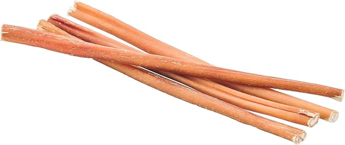 Wild Wolf 12-inch Angus Bully Sticks (8oz./~5 Sticks) Healthy, All-Natural, Long-Lasting Dog Chew Bones - Low Odor - Mixed Thickness - Lab-Tested, Hand-Inspected and Packed with Love in The USA