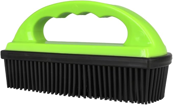 Pet Hair Remover Rubber Brush, Bath Brush for Dogs & Cats, Reusable Lint Roller, Furniture & Car Hair Removal Brush, Effective for Carpets, Couches, and Clothes