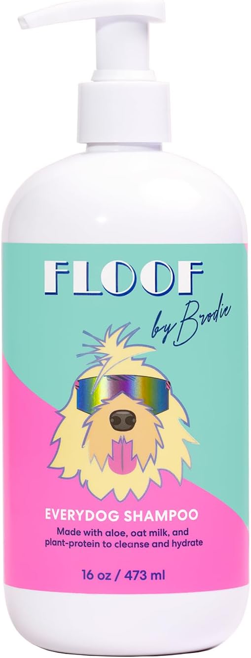 Floof by Brodie - Everydog Bathtime Duo - Gentle Dog Shampoo and Conditioner for All Coat Types - 16 oz - Pack of Two