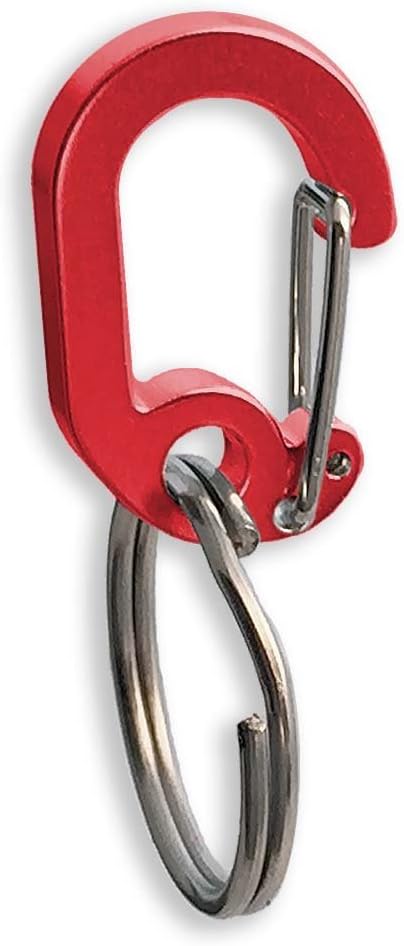 Klippy Pet Tag Quick Clip for Dogs and Cats, Red