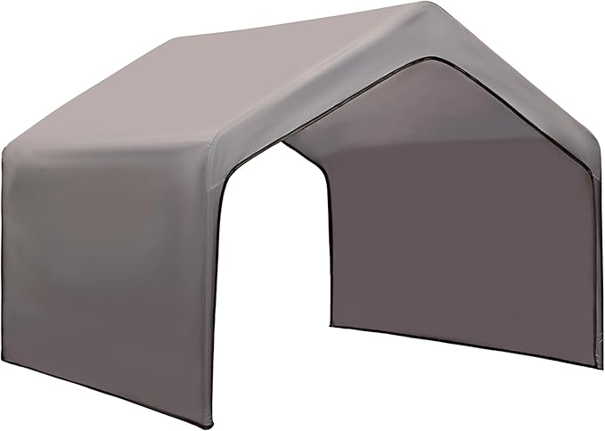 Extra Large Outdoor Dog Tent Replacement Canopy, Big Dog Shade Shelter Dog House Outside Sun Rain Cover 4'x 4'x 3.3', Gray Canopy Roof Only (Metal Frame Not Included)