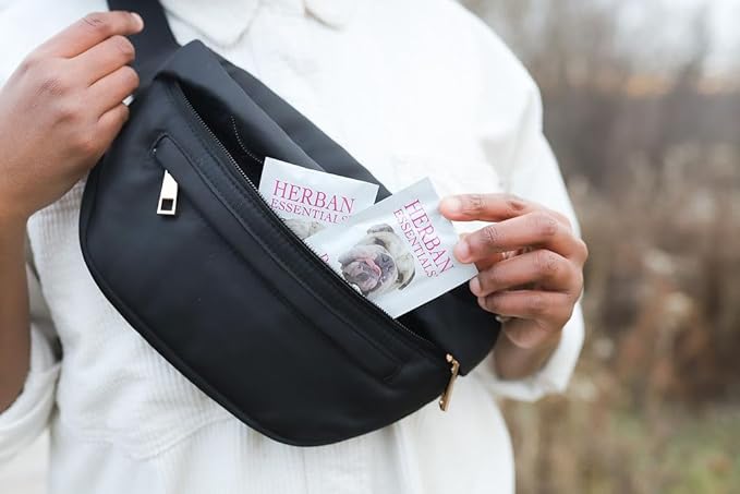 Herban Essentials - Dog Grooming Wipes for Dogs, Essential Oil Pet Wet Wipes for Cleaning, Deodorizing & Allergy Defense, Natural Hand Wipes, Moist Towelettes Individually Wrapped Body Wipes, 20 Count