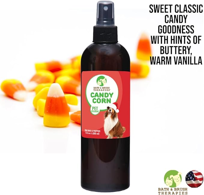 Showseason Animal Products Bath & Brush Therapies® Candy Corn Dog Cologne 12.5 oz | Dog Perfume Long Lasting | Deodorizing Spray