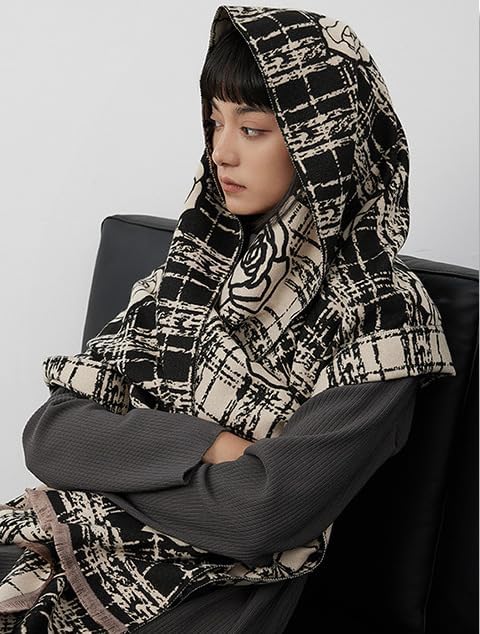 Jeelow Womens Pashmina Shawl Wrap Scarf - Elegant Dressy Evening Poncho Cape for Formal and Wedding Outfits