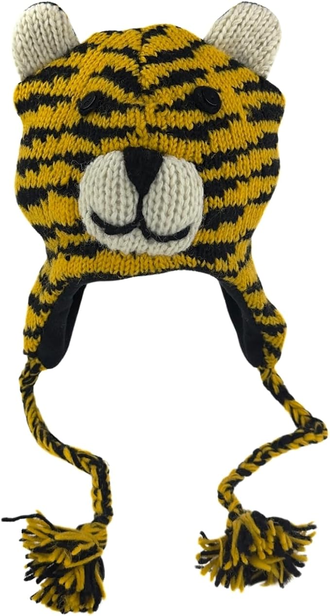 Humble Hilo Hand-Knitted Wool Animal Beanie - Easy Halloween Costume Hat for Anyone, Cute Winter Beanie Hats