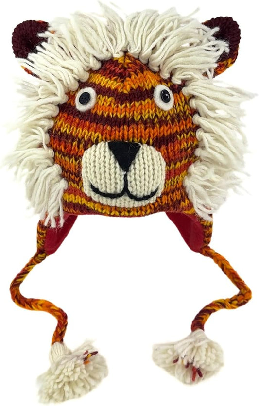 Humble Hilo Hand-Knitted Wool Animal Beanie - Easy Halloween Costume Hat for Anyone, Cute Winter Beanie Hats