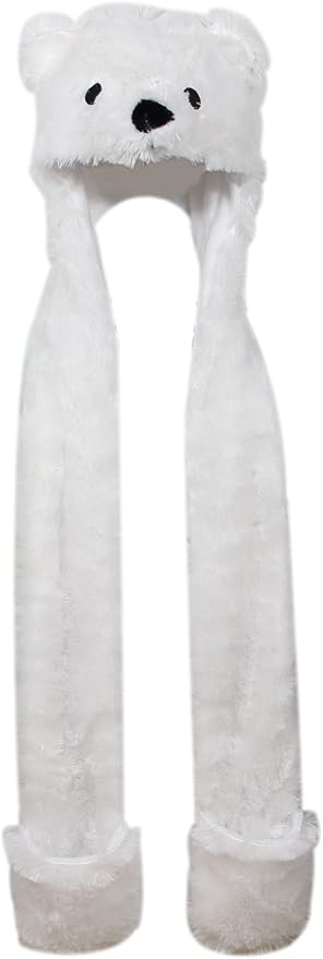 Plush Novelty Animal Hat: One Size Fits All Adults & Children/Soft, Warm Beanie Hat