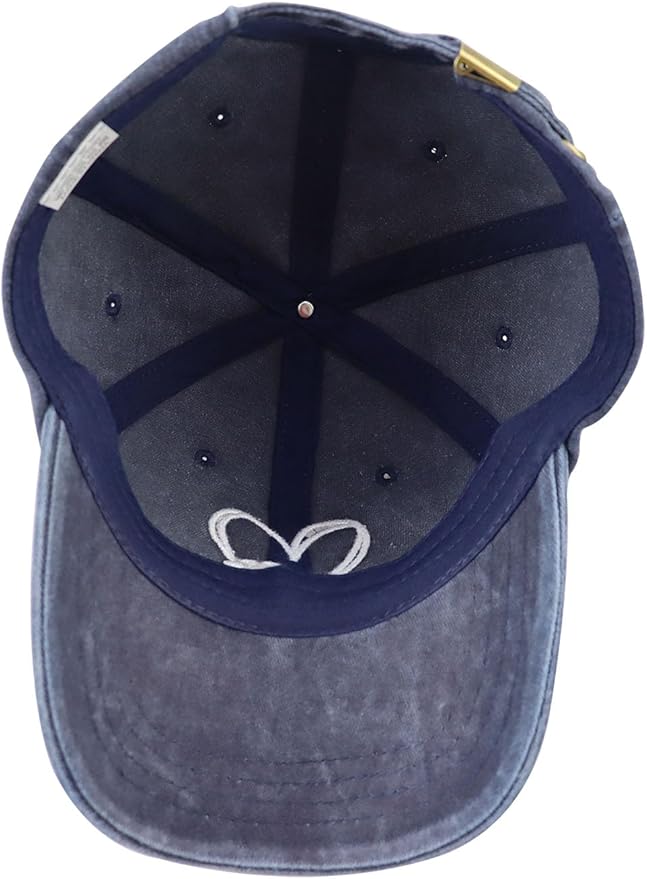 Dog Paw Print with Love Heart Hat for Women Men, Funny Adjustable Cotton Embroidered Dog Lovers Gifts Baseball Cap