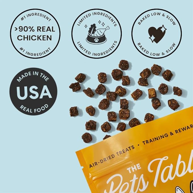 The Pets Table Chicken Grain-Free Air-Dried Dog Treats, 5-oz Bag (Pack of 2)