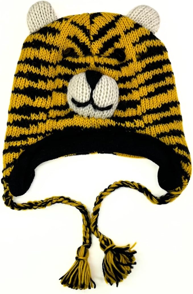 Humble Hilo Hand-Knitted Wool Animal Beanie - Easy Halloween Costume Hat for Anyone, Cute Winter Beanie Hats