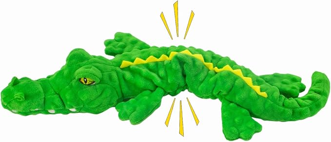 Dog Toys,Interactive Stuffed Squeaky Animal Crinkle Plush Toy for Small, Middle, Large Dogs, Interactive Dog Toy to Keep Them Busy,Large Dog Toys for Tug of War Game,Crocodile
