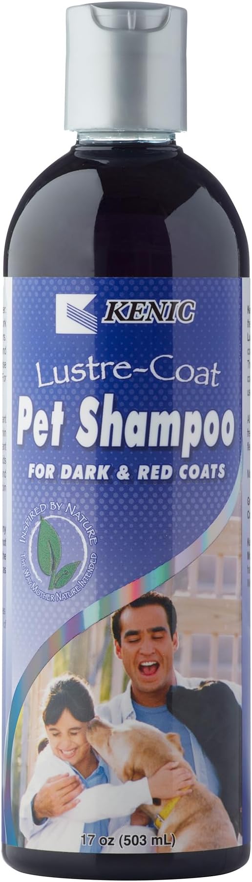 Kenic Dark Coat Dog & Cat Shampoo, Restores Shine and Vibrancy, Cruelty Free Soap & Paraben Free Professional Grooming Formula Made in USA