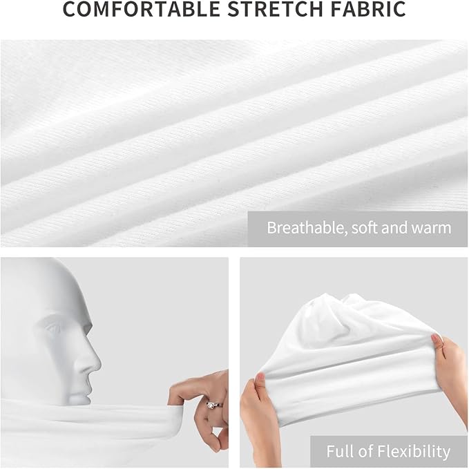 Skull Beanie Hat Baggy Slouchy Skull Chemo Beanies Cap Stretch Scarf Head Wrap Hip Hop Hats for Men Women Winter