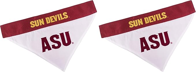 Pets First Collegiate Pet Accessories, Reversible Bandana, Arizona State Sun Devils, Small/Medium (Pack of 2)