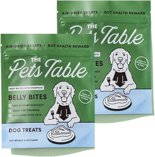 The Pets Table Beef Limited Ingredient Diet Air-Dried Dog Treats, 5-oz Bag (Pack of 2)