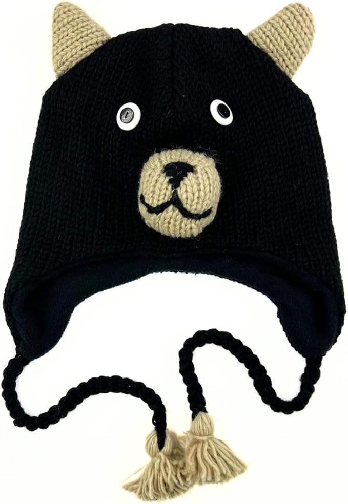 Humble Hilo Hand-Knitted Wool Animal Beanie - Easy Halloween Costume Hat for Anyone, Cute Winter Beanie Hats