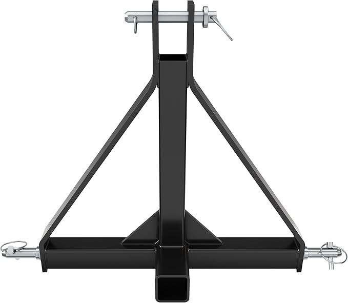 ECOTRIC 3 Point 2" Receiver Trailer Hitch Category 1 Tractor Mover Drawbar Hitch Heavy Duty Compatible with Kubota BX LM25H WLM Tractor NorTrac Yanmar Kioti Cat John Deere