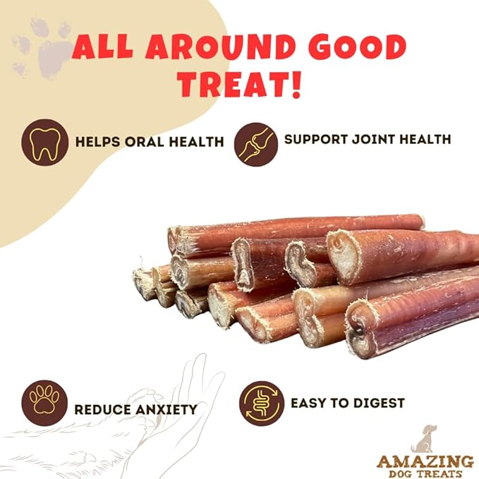 Amazing Dog Treats - 4-6 Inch Variety Bully Sticks (1 lb) - All Natural Rawhide Alternative - Premium Dog Chews - Long Lasting No Hide Chew - 100% Beef - Supports Dental Health