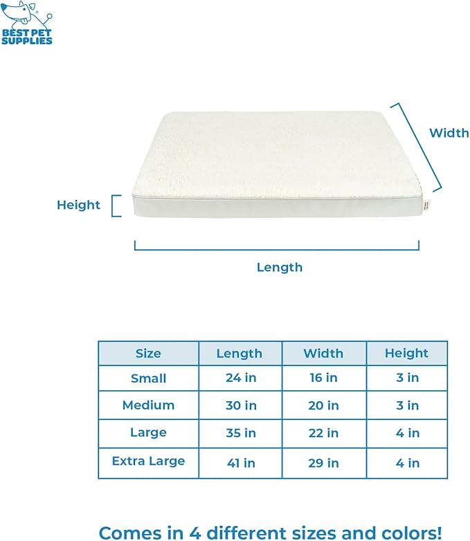 Best Pet Supplies Dog House Bed Crate Mat Tent Indoor Round Soft Plush for Small, Medium, and Large Breeds - Beige, 24 x 16 x 3