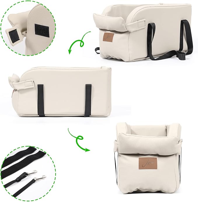 Dog Car Seat Centre Console Dog Booster Dog Car Seat Small Dog Cat Booster Seat for Dogs Cats Pets Up to 13lbs