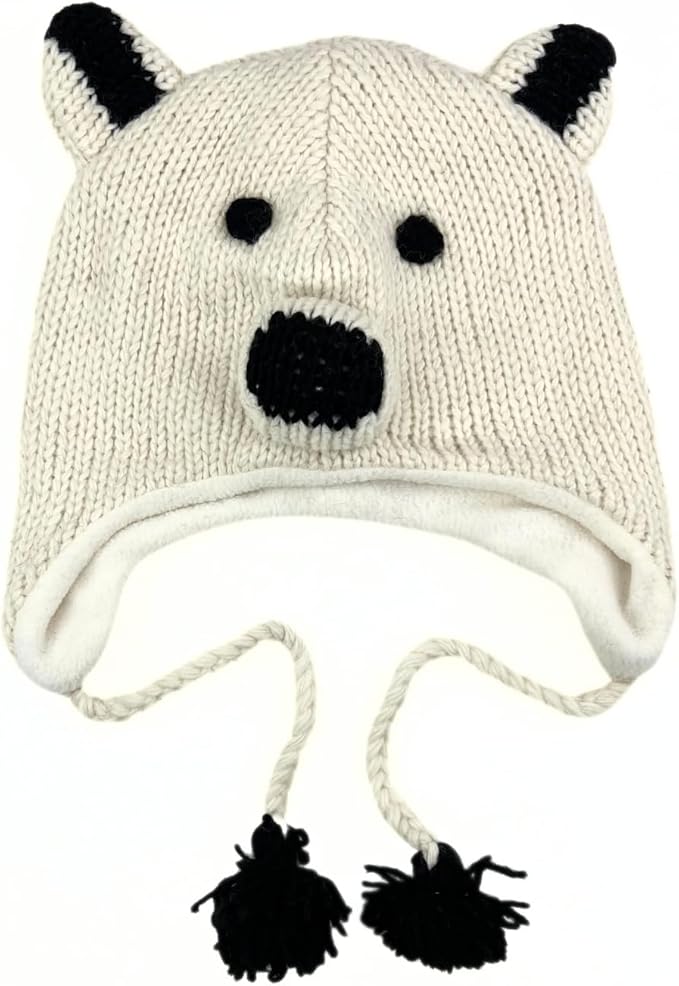 Humble Hilo Hand-Knitted Wool Animal Beanie - Easy Halloween Costume Hat for Anyone, Cute Winter Beanie Hats