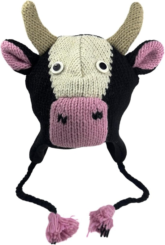 Humble Hilo Hand-Knitted Wool Animal Beanie - Easy Halloween Costume Hat for Anyone, Cute Winter Beanie Hats