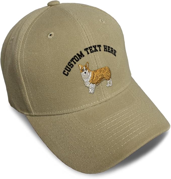 Baseball Caps for Men & Women Embroidered Pembroke Welsh Corgi Dog B Embroidery Ladies & Men Baseball Hats