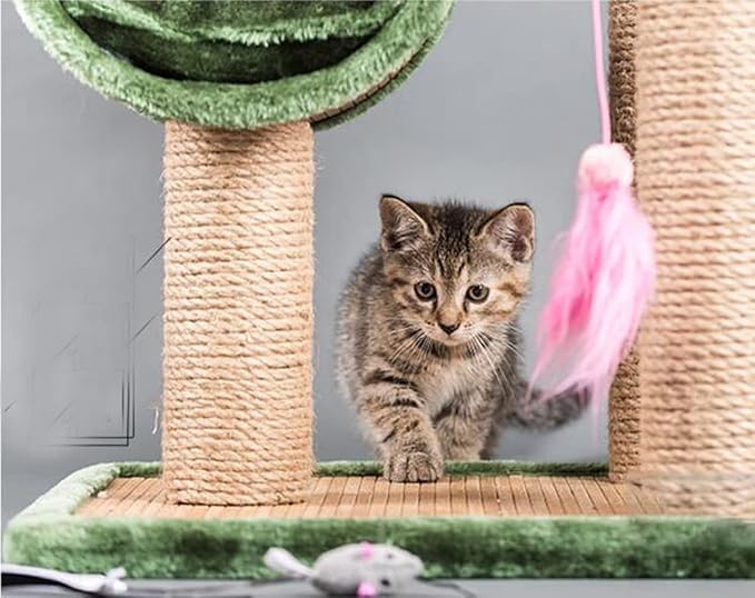 1/6 in (4mm) X 164 Ft (50meter) Natural Sisal Hemp Rope Heavy Duty Thick Twine for Cat Scratcher Post Tree, Garden, Binding, Crafts Packing Material