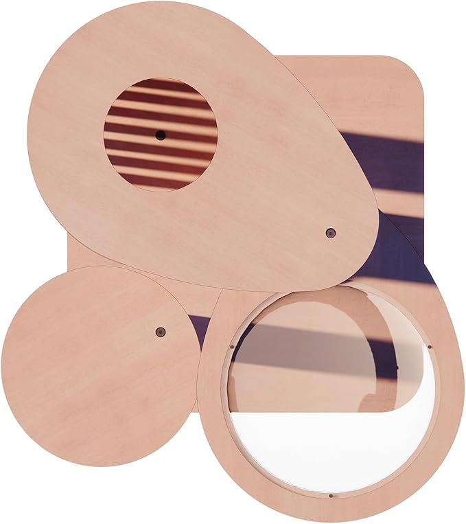 Downpat Cat Tree 36.4" Solid Wood Multi-Level Cat Tower with Condo,Cat Scratching Post,Jumping Space,Furniture Suitable for Cats