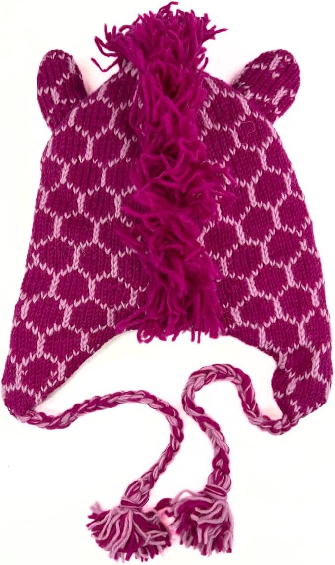 Humble Hilo Hand-Knitted Wool Animal Beanie - Easy Halloween Costume Hat for Anyone, Cute Winter Beanie Hats