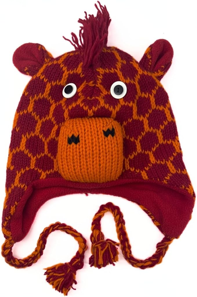 Humble Hilo Hand-Knitted Wool Animal Beanie - Easy Halloween Costume Hat for Anyone, Cute Winter Beanie Hats