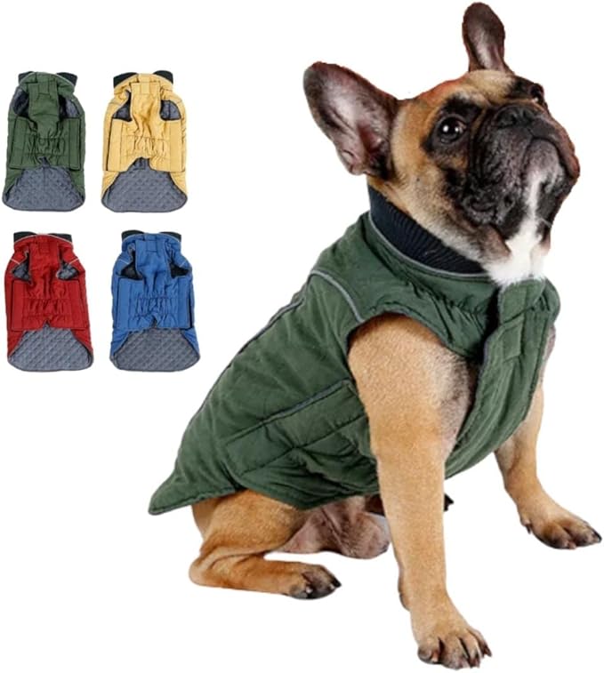 Winter Coat Warm Jacket for Dogs Cats Pets Cold Weather with Reflective Brim (XX-Large, Blue)