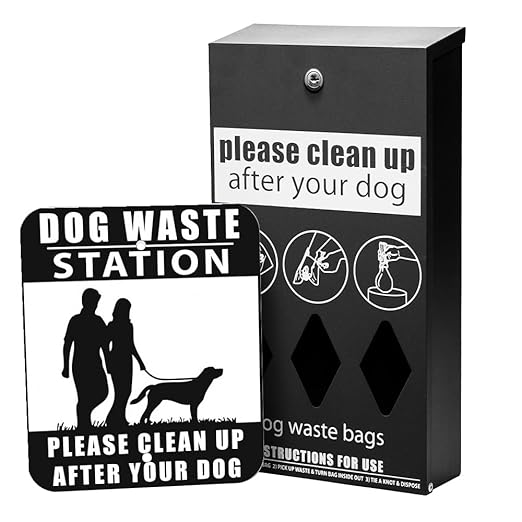 ZERO WASTE USA - Rust Proof Aluminum Dog Waste Station - Free 400 Waste Roll Bags & 25 can Liners - 10-Year Warranty - Over 500k Sold in USA (Matte Black)