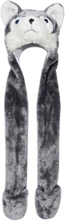 Plush Novelty Animal Hat: One Size Fits All Adults & Children/Soft, Warm Beanie Hat