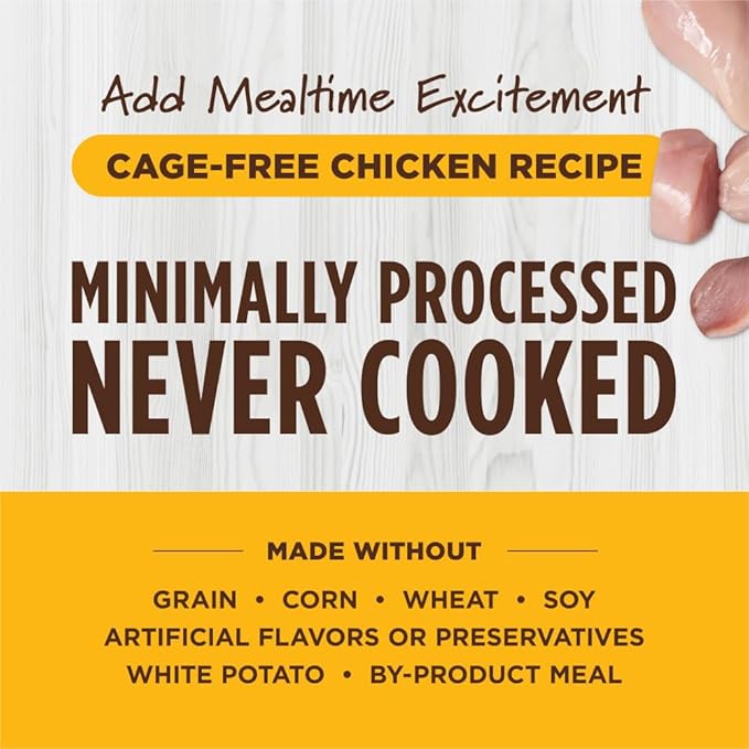 Instinct Raw Boost Shakers, Freeze-Dried Powder, Cat Food Topper - Chicken, 5.5 oz. Bottle