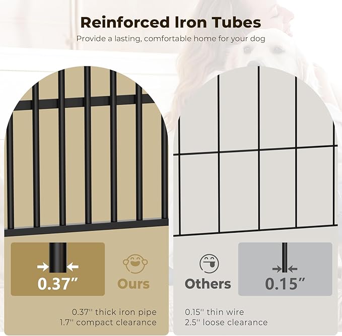 Lyromix 54" Dog Crate Furniture with Foldable Door, XXL Dog Crates for Large Dogs, Wooden Decorative Dog Cage Kennel Indoor End Table, Grey