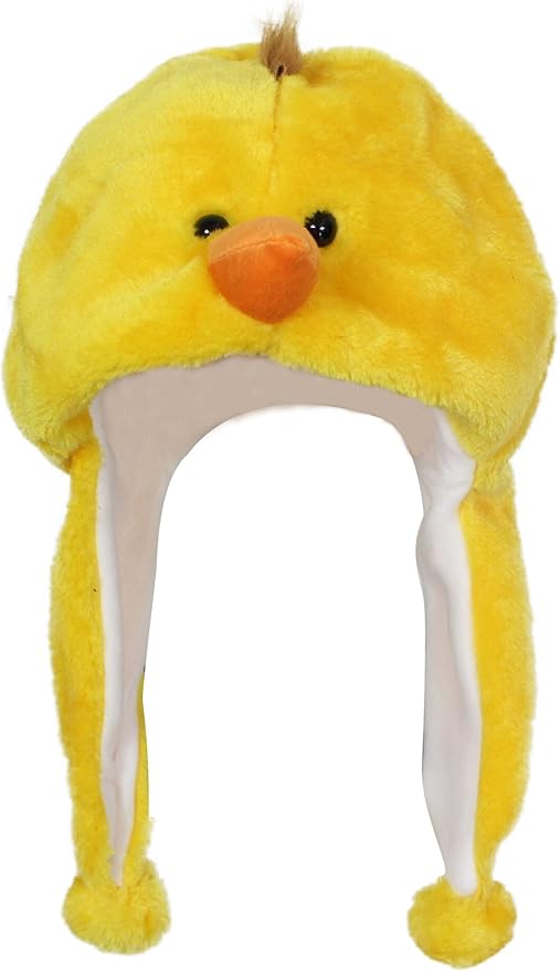 Plush Fun Animal Hats One Size Cap Polyester With Fleece Lining