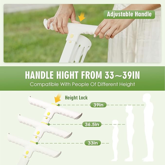 TT Lightweight Pet Stroller for Small Dogs & Cats - 4-Way Installation Carrier, One-Hand Fold, 180° Canopy Cover & Adjustable Handle (Beige)