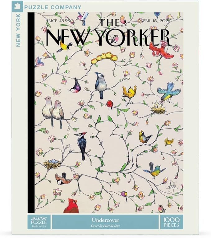 New York Puzzle Company - New Yorker Undercover - 1000 Piece Jigsaw Puzzle for Adults by Peter de Sève
