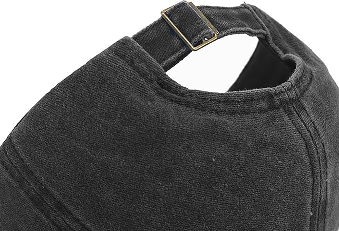 Malaxlx Baseball Cap for Women Men Adjustable Vintage Washed Cotton Distressed Baseball Snapback Caps