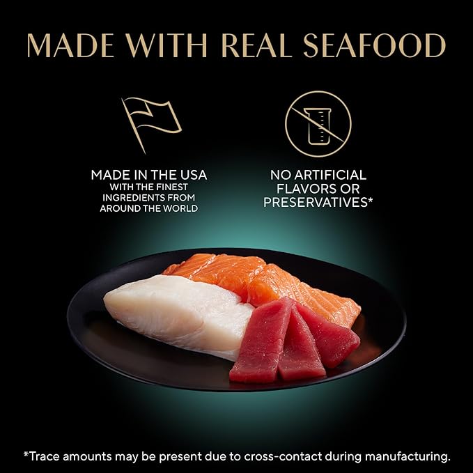 Sheba Perfect Portions Wet Cat Food Pate with Sustainable Salmon, Signature Seafood Entree, and Tender Whitefish and Tuna Entree Variety Pack, 2.6 oz. Twin Pack Trays (24 Count, 48 Servings)