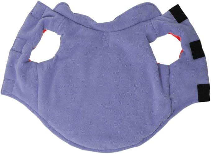 Gooby Sports Vest Dog Jacket - Red, X-Small - Reflective Dog Vest with D Ring Leash Warm Fleece Lined Hook and Loop Closure for Small to Medium Dogs