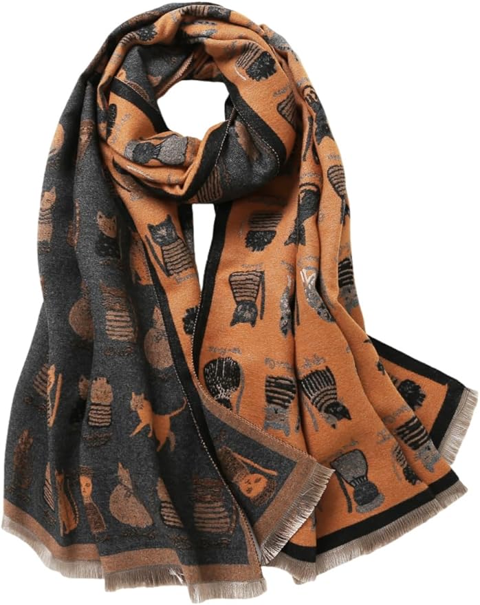 Jeelow Womens Pashmina Shawl Wrap Scarf - Elegant Dressy Evening Poncho Cape for Formal and Wedding Outfits